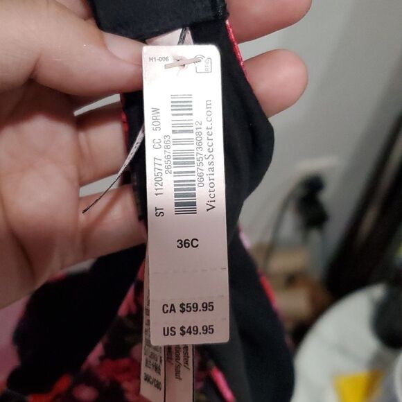 Body by Victoria's Secret Lined Perfect Coverage in Floral Size 36C NWT - Picture 8 of 9